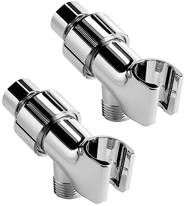 VILLCASE 2piezas Soporte De Rociador Bases De Ducha Ajustables Adaptador Grifo Ducha Resistente