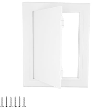 Qrity 1 Piezas Panel de Acceso de 6x8 Pulgada(150×200mm), Escotilla de Inspección de Plástico ABS, Pintable Puertas de Contadores, para Fontanería Pared y Techo