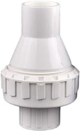 Supkancl 1 clapet Anti-Retour en PVC de 20 à 32 mm de diamètre intérieur, raccord de Tuyau d'arrosage de Jardin, vanne unidirectionnelle for Aquarium(White,Inner Dia 32mm)