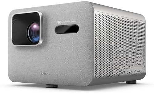 BenQ TK705STi 4K HDR Short Throw Projector, 3000 ANSI Lumens, Google TV, Netflix, Low Input Lag, Auto Image Adjustment, Bluetooth, HDMI 2.1, 150 Big Screen, MEMC, HDR10+, Compact Living Room Setup