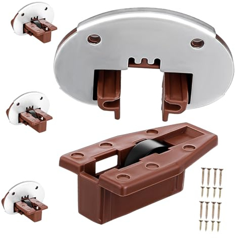 HOMSFOU 4 Set Di Guide Per Cassetti Kit Di Riparazione Per Mobili Da Cucina Guide Per Cassettiere Per Cassetti Ferramenta Per Montaggio