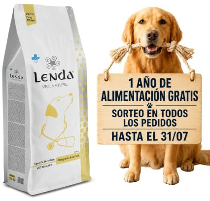 Lenda Vet Nature Allergenic Solution 2Kg - Pienso Veterinario para Perros Adultos de Todas Las Razas con Alergias o Intolerancias Alimentarias - Pienso Natural Hipoalergenico con Condroprotector