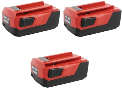 Nuevo Paquete de 3 baterías de Litio de 22V 5.0Ah, compatibles con Hilti, Paquete de energía de Repuesto for Martillo perforador inalámbrico de 18V 21,6 V