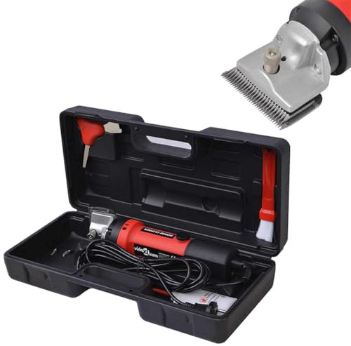 Tondeuse professionnelle pour chevaux 550 W avec câble de 5 m 2400 tr/min avec mallette et accessoires