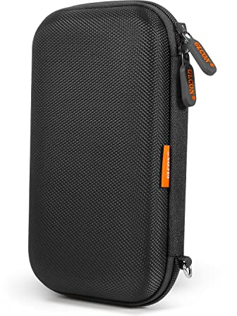 External Hard Drive Case - GLCON Shockproof EVA Carrying Case for WD My Passport Element Seagate Expansion Backup Toshiba 1TB 2TB 4TB - High Protection Portable Travel Electronic Power Bank Bag