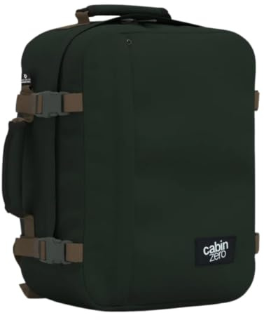 Cabinzero Classic Backpack 28L - Zaino Adulti Unisex, Black Sand, 29,5x39x20-5060368841139