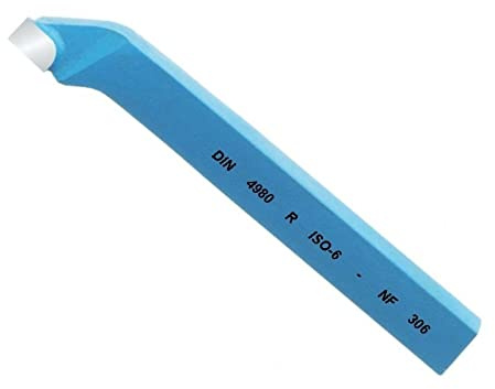 Eckdrehmeißel abgesetzt Seitendrehmeißel Drehstahl außen Ø 10 x 10 mm quadratisch P20 HM-bestückt DIN 4980 - ISO 6 NF306