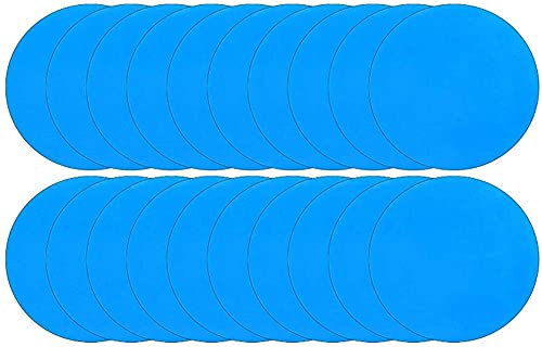 NAQ Selbstklebende Reparaturflicken Pool Reparatur Pool Flicken Pool Flickzeug Luftmatratze Flicken Planschbecken Flicken Schlauchboot Kleber aus PVC Für Wasserbett, Pool, Planschbe (20PCS)