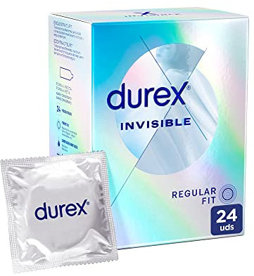 Durex Preservativos Invisible, Ultra Finos Extra Sensitivos, Pack 24 condones