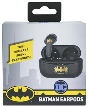 OTL Technologies Bluetooth V5.0 Kinder-Kopfhörer Batman mit Ladebox, Schwarz, one Size
