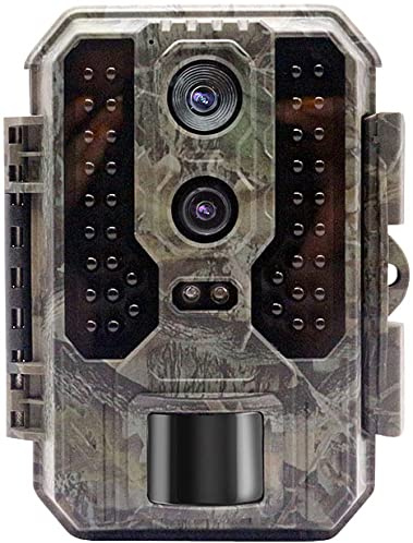 VisorTech Wildcam: 4K-Wildkamera mit Dual-Linse, IR-Nachtsicht, PIR-Bewegungssensor, IP65 (Jagdkamera, Wildcameras, LED)