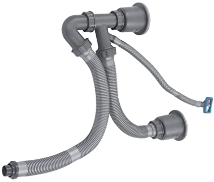 Kit de Manguera de Desage para Fregadero de Cocina kit de drenaje para fregadero de cocina Kit de Desage de Doble Manguera para Lavabo Extensible Flexible Fcil Sifones