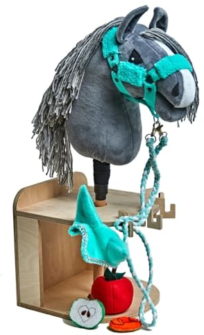 KHT ARIA SHOP | Hobby Horse Pferdestall/Ständer für EIN Steckenpferd | Hobby-Pferde Zubehör (Lieferumfang ohne Pferd)