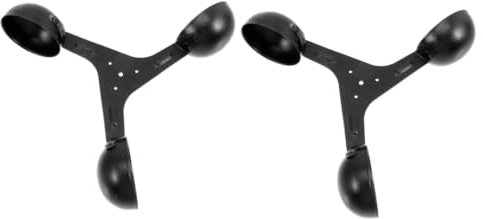 Toddmomy 2St Windmesser Tasse Windsensor für 3 Tassen Windmessung 3-Cup wetterfiguren tatsächl Windmesser 3-Cup Werkzeug zur Windmessung Aluminiumlegierung Zubehör Wind Tasse Base Fall