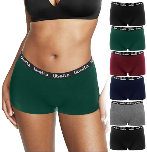 Boxer Femme Coton - Culotte Respirante, sous-vêtements - Lot de 6 | Anti Frottement Cuisse Femme Short ,Cycliste Panty Sport Short ,Boxer Shorty Sécurité sous Robe Jupe Culottes Legging