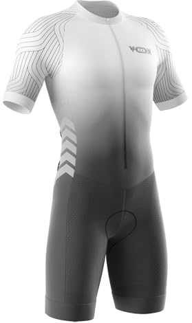 VOXCAUTQ 2024 MTB Triathlon Tri Suit Snabbtorkande Skinndräkt för Cykling, Träning, Vägcykel, Duathlon, Trisuit, Typ-10, XS