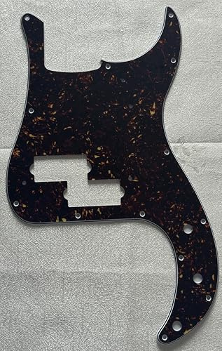 Plektrumschutz für Fender '62 Precision P Bass Style Gitarre Pickguard (4-lagig, braune Schildkröte)