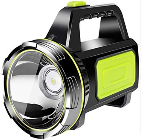 Faro a LED super luminoso, luce di ricerca a LED, torcia elettrica, grande torcia, 2 modalità, 1500 lm, lampada a mano, luce bianca, lanterna, per esterni, campeggio, luce da lavoro