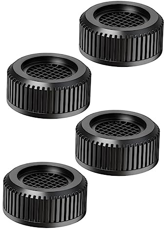 Washing Machine Anti Skid Pads 4 Pack for Refrigerator Base Support | Polypropylene and Tpr, Shockproof and Floor Protecting, Black Pads for Raised Height