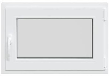 vidaXL Finestra da Cantina RISOR 50x75 cm Anta-ribalta DIN Destra Antracite