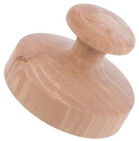 VICASKY Wooden Tortilla Press 6cm Diameter Flat Dough Press Pancake Mold for Burger Patty Suitable for Baking and Flatbread Making