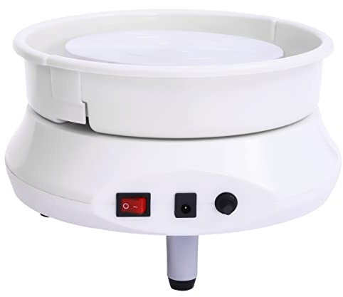 UHDUIG Elektrische Töpferdrehscheibe 15 cm 120W 2000 RPM Keramik Drehscheibe zum Töpfern Einstellbare Geschwindigkeit und Richtung für Keramikherstellung, Hobby & Künstler