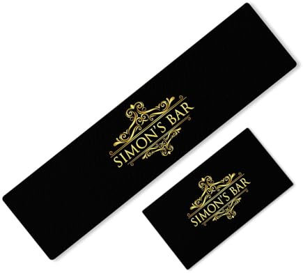 Personalised Any Text Bar Runner Beer Mat Label Ideal Pub Cafe Home Occasion 173 (41x23cm)