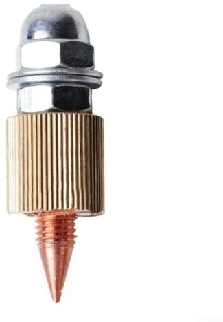 Bulevisiter Conector de tierra de soldadura de perno de metal para reparación de abolladuras automotrices, compatible con herramientas Spotter para restauración de carrocería de chapa (sin cola de