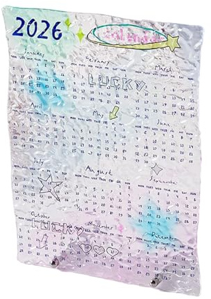 Calendario da tavolo in acrilico 2026 – 12 , organizzatore moderno per casa e ufficio per scuola, studio, pianificazione e pianificazione giornaliera