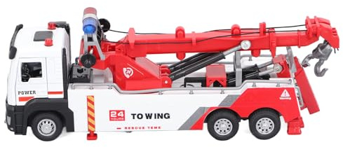 Domary Heavy Engineering Crane Toy Sound Ljusarm Roterande Fordonsmodell för Barn