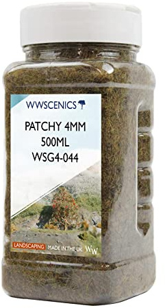 WWS War World Scenics WWScenics | 4mm Herbe Statique Éparse | 500ml | WSG4-044 | Matériel pour Maquette Réaliste