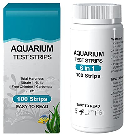Aquarium Wasserteststreifen, 100 Stück Aquarium Teststreifen, Aquarium Wasser Test Kit Für Süßwasser, Aquarium, Fischteich, Wasserqualität Teststreifen Für Aquarium Fisch Tank Schildkröte Tank