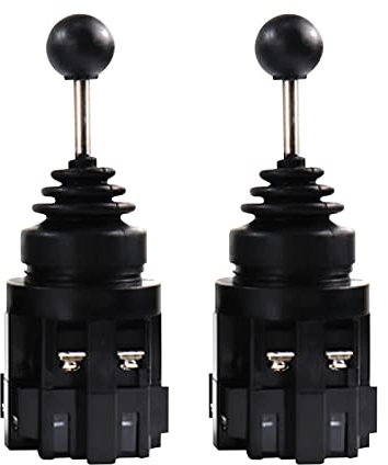 2 Stück 4 Positionen Momentary Joystick Switch, CS-402 4NO Reset Kreuzschalter, Momentary Type Joystick Switch Controller, Montageloch Durchmesser 30 mm