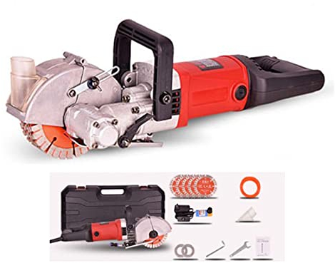 Tagliatrice di Linea Inseguitore Elettrico a Muro Scanalatrice Portatile Macchina per Il Taglio del Muro di Mattoni Scanalatrice per scanalature in calcestruzzo 4000W Scanalatura Macchina per Il Tag