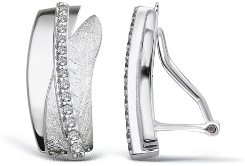 Schmerzfreie Ohrclips aus 925 Sterling Silber (ohne Ohrlöcher)