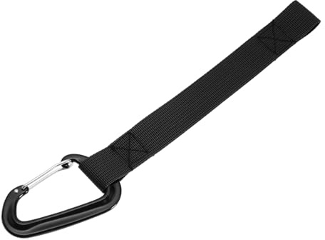 SG Store Sangle en Nylon avec Mousqueton de Style d'escalade Mousqueton d'escalade Mousqueton de Verrouillage Mousqueton en Aluminium à Verrouillage Automatique, Noir