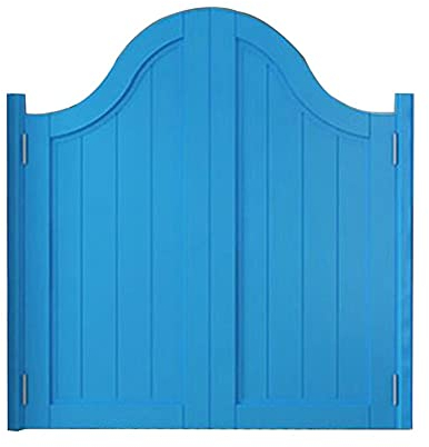 Massivholz-Pendeltür, Lamellen-Café-Pendeltür für den Innenbereich, Massivholz-Lamellenzaun, Tor, Tür, Trennwand, Einkaufszentren, automatische Schließung, halbe Taille, Cowboy-Tür, mehrere Größen (Fa