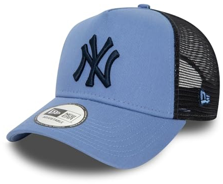 New Era Truckercap New York Yankees Basecap Kappe verstellbar Mesh NY Logo Einheitsgröße blau schwarz - One-Size