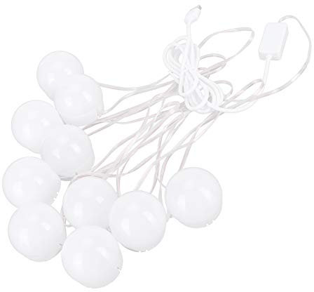 Fafeicy Spiegelleuchte, Schminktischbeleuchtung für Spiegel, 10 LED-Lampen, Schminkspiegel-Beleuchtungsset, Make-up-Licht Zum Aufkleben für Schminktisch, Persönliche Schminkspiegel