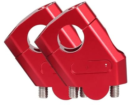 Torretas Manillar Nueva Motocicleta 22mm 28mm Manillar Elevador Barra Abrazadera Montaje para Kawasaki para Suzuki para Ducati para Aprilia 2022 Elevador Manillar Moto(28mm Red)