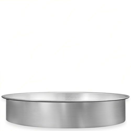 Sicignano | Stampo Tortiera Professionale per Cottura, 30x7.5h cm, Rotonda, Alluminio Anodizzato | Senza Punti di Saldatura | Ideale per Torte da Cerimonia e Occasioni Speciali