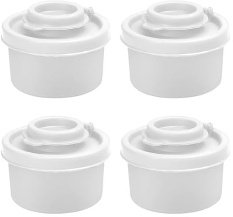 Generic 3/4 saleros y pimenteros a prueba de salero y pimentero, lata de plástico sin BPA, caja de condimentos transparente para cocina