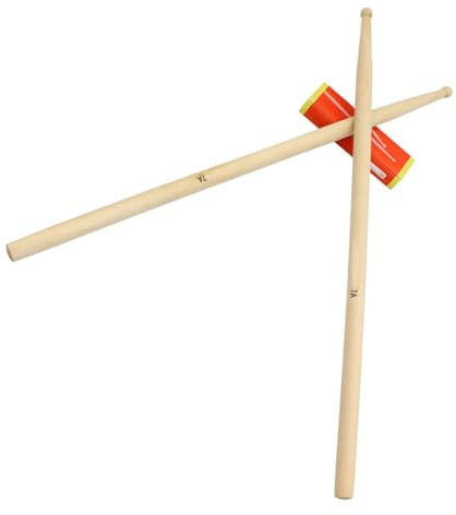 GOOHOCHY Ahornholz Drumsticks 7a Leichte Schlagzeugstöcke für Kinder und Erwachsene Übungsstöcke für Jazz und Orchester