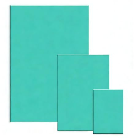 Placas de Linóleo A4 A5 A6 Corte Suave Polímero Hojas en Goma Flexible,para Impresión/Linograbado para Arte Gráfico y Sellos.para Principiantes(Verde)