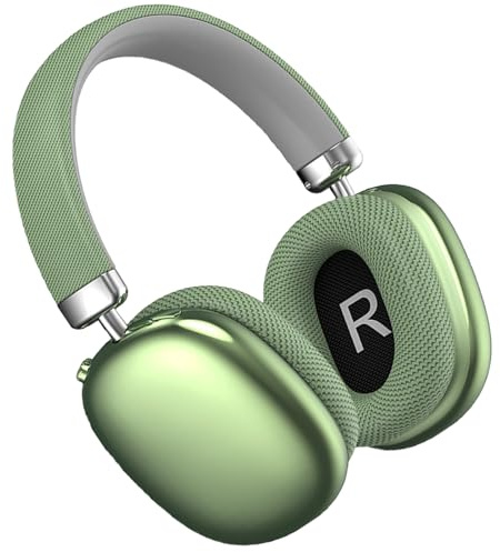 Generico Luvant Cuffie Con Cancellazione Del Rumore, Cuffie Wireless Bluetooth Con Cancellazione Attiva Del Rumore 5.3 Con Microfono for Viaggi, Lavoro O Spostamenti, Cuffie Antirumore Morbide(Green)