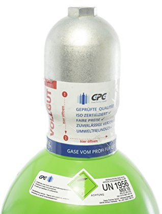 Schutzgas 18/20 Liter Flasche/Schweißgas zum MAG Schweißen/Mischgas 18 - NEUE Gasflasche (Eigentumsflasche), gefüllt mit CO2 (18%) & Argon (82%) / 10 Jahre TÜV ab Herstelldatum- Globalimport