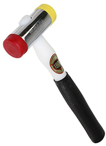 Thorex 11-712 38mm Mallet Plastic/Nylon Glazing Hammer - Red/Yellow