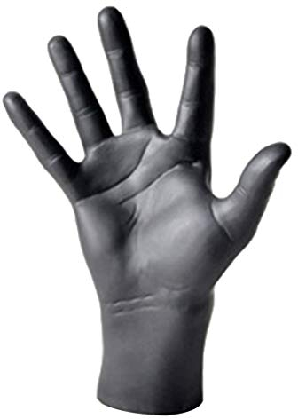Tubayia Männliche Schaufensterpuppe Hand Modell Dekohand Handschuhen Uhren Ringe Schmuck Display Halter Ausstellungsstand (Schwarz)