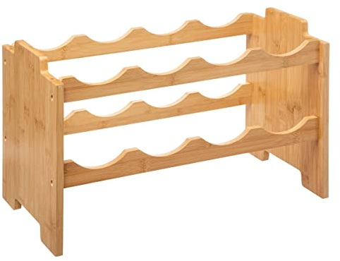 Five - Range Bouteilles en Bambou Rack superposable pour Augmenter la capacité de Stockage