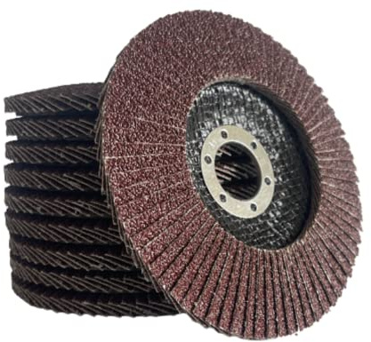 Q Tools® 10x Fächerscheibe 125 für den Winkelschleifer 125 | Korn 180 | Schleifscheiben 125mm Winkelschleifer |Schleifscheiben als Winkelschleifer Zubehör | fächerscheibe 125 Metall
